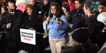 "Nobody Elected Elon!" Rally